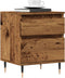 vidaXL - Nachtkastje - 40x35x50 - cm - bewerkt - hout - oud - houtkleurig