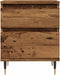 vidaXL - Nachtkastje - 40x35x50 - cm - bewerkt - hout - oud - houtkleurig