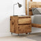 vidaXL - Nachtkastje - 40x35x50 - cm - bewerkt - hout - oud - houtkleurig