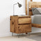 vidaXL - Nachtkastje - 40x35x50 - cm - bewerkt - hout - oud - houtkleurig