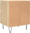 vidaXL - Nachtkastje - 40x35x50 - cm - bewerkt - hout - sonoma - eikenkleurig