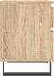 vidaXL - Nachtkastje - 40x35x50 - cm - bewerkt - hout - sonoma - eikenkleurig