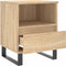 vidaXL - Nachtkastje - 40x35x50 - cm - bewerkt - hout - sonoma - eikenkleurig