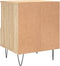 vidaXL - Nachtkastje - 40x35x50 - cm - bewerkt - hout - sonoma - eikenkleurig