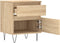 vidaXL - Nachtkastje - 40x35x50 - cm - bewerkt - hout - sonoma - eikenkleurig