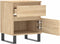 vidaXL - Nachtkastje - 40x35x50 - cm - bewerkt - hout - sonoma - eikenkleurig