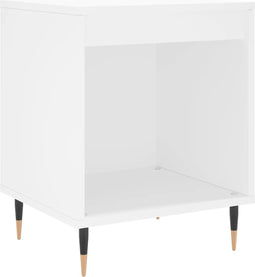 vidaXL - Nachtkastje - 40x35x50 - cm - bewerkt - hout - wit