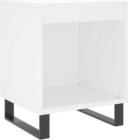 vidaXL - Nachtkastje - 40x35x50 - cm - bewerkt - hout - wit