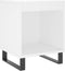 vidaXL - Nachtkastje - 40x35x50 - cm - bewerkt - hout - wit
