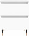 vidaXL - Nachtkastje - 40x35x50 - cm - bewerkt - hout - wit