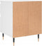 vidaXL - Nachtkastje - 40x35x50 - cm - bewerkt - hout - wit