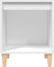 vidaXL - Nachtkastje - 40x35x50 - cm - bewerkt - hout - wit