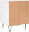 vidaXL - Nachtkastje - 40x35x50 - cm - bewerkt - hout - wit