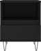 vidaXL - Nachtkastje - 40x35x50 - cm - bewerkt - hout - zwart