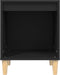 vidaXL - Nachtkastje - 40x35x50 - cm - bewerkt - hout - zwart