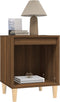 vidaXL - Nachtkastje - 40x35x50 - cm - bruin - eikenkleur