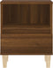 vidaXL - Nachtkastje - 40x35x50 - cm - bruin - eikenkleur