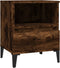 vidaXL - Nachtkastje - 40x35x50 - cm - gerookt - eikenkleurig