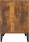 vidaXL - Nachtkastje - 40x35x50 - cm - gerookt - eikenkleurig