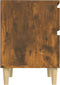 vidaXL - Nachtkastje - 40x35x50 - cm - gerookt - eikenkleurig
