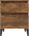 vidaXL - Nachtkastje - 40x35x50 - cm - gerookt - eikenkleurig