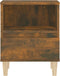 vidaXL - Nachtkastje - 40x35x50 - cm - gerookt - eikenkleurig
