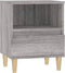 vidaXL - Nachtkastje - 40x35x50 - cm - grijs - sonoma - eikenkleurig