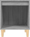 vidaXL - Nachtkastje - 40x35x50 - cm - grijs - sonoma - eikenkleurig