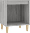 vidaXL - Nachtkastje - 40x35x50 - cm - grijs - sonoma - eikenkleurig