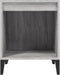 vidaXL - Nachtkastje - 40x35x50 - cm - grijs - sonoma - eikenkleurig