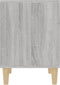 vidaXL - Nachtkastje - 40x35x50 - cm - grijs - sonoma - eikenkleurig