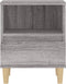 vidaXL - Nachtkastje - 40x35x50 - cm - grijs - sonoma - eikenkleurig
