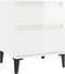 vidaXL - Nachtkastje - 40x35x50 - cm - hoogglans - wit