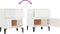 vidaXL - Nachtkastje - 40x35x50 - cm - hoogglans - wit