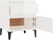 vidaXL - Nachtkastje - 40x35x50 - cm - hoogglans - wit