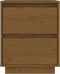 vidaXL - Nachtkastje - 40x35x50 - cm - massief - grenenhout - honingbruin