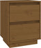 vidaXL - Nachtkastje - 40x35x50 - cm - massief - grenenhout - honingbruin