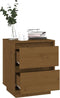 vidaXL - Nachtkastje - 40x35x50 - cm - massief - grenenhout - honingbruin