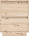 vidaXL - Nachtkastje - 40x35x50 - cm - massief - grenenhout