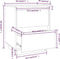 vidaXL - Nachtkastje - 40x35x50 - cm - massief - grenenhout - honingbruin