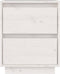 vidaXL - Nachtkastje - 40x35x50 - cm - massief - grenenhout - wit