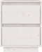vidaXL - Nachtkastje - 40x35x50 - cm - massief - grenenhout - wit