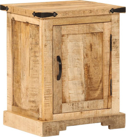 vidaXL - Nachtkastje - 40x35x50 - cm - massief - mangohout