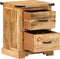 vidaXL - Nachtkastje - 40x35x50 - cm - massief - mangohout