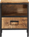 vidaXL - Nachtkastje - 40x35x50 - cm - massief - mangohout