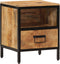 vidaXL - Nachtkastje - 40x35x50 - cm - massief - mangohout