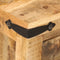 vidaXL - Nachtkastje - 40x35x50 - cm - massief - mangohout