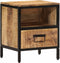 vidaXL - Nachtkastje - 40x35x50 - cm - massief - mangohout