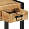 vidaXL - Nachtkastje - 40x35x50 - cm - massief - ruw - hout - mango