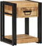 vidaXL - Nachtkastje - 40x35x50 - cm - massief - ruw - hout - mango
